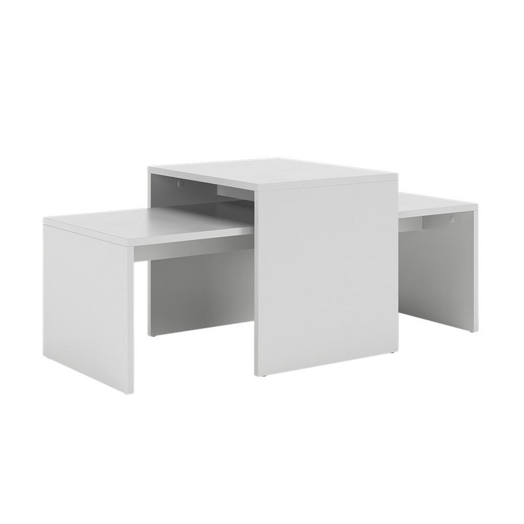 Vicco SADA KONFERENČNÍCH STOLKŮ Donat Bílá 100 x 48 cm , 2 části