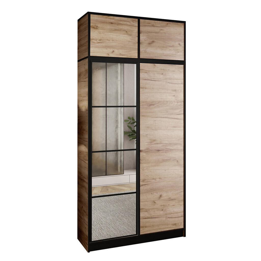 Kier Furniture ŠATNÍ SKŘÍŇ EDEN s nástavbou 2D Dub Craft