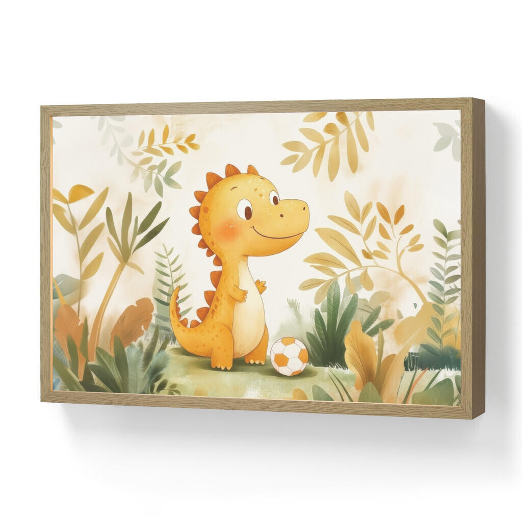 OnlyWow DOBÍJECÍ NOČNÍ LAMPIČKA Dino - Fotbal - Orange 60x40 cm
