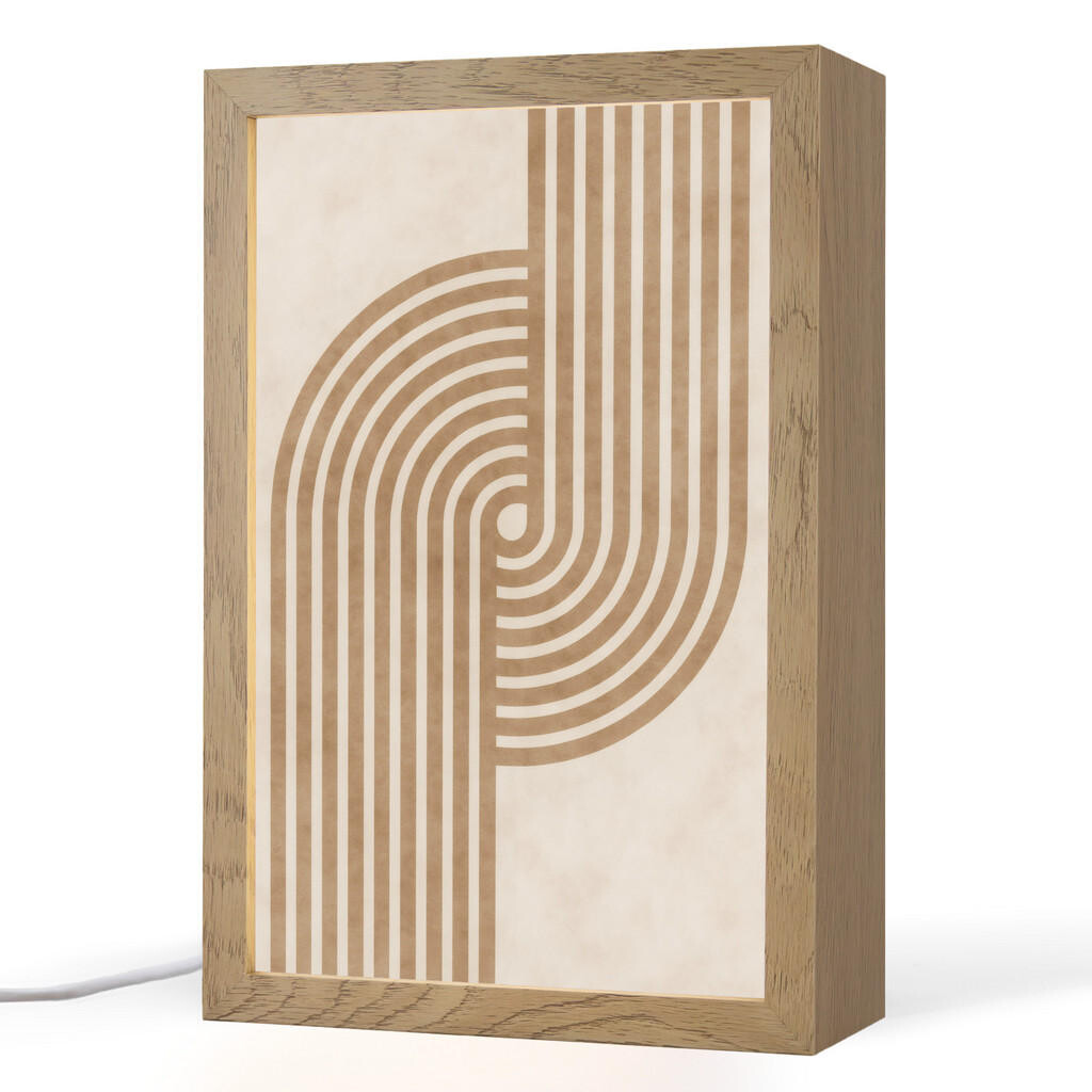 OnlyWow STOLNÍ LAMPA Symetrický ohyb - měděná barva 20x30 cm