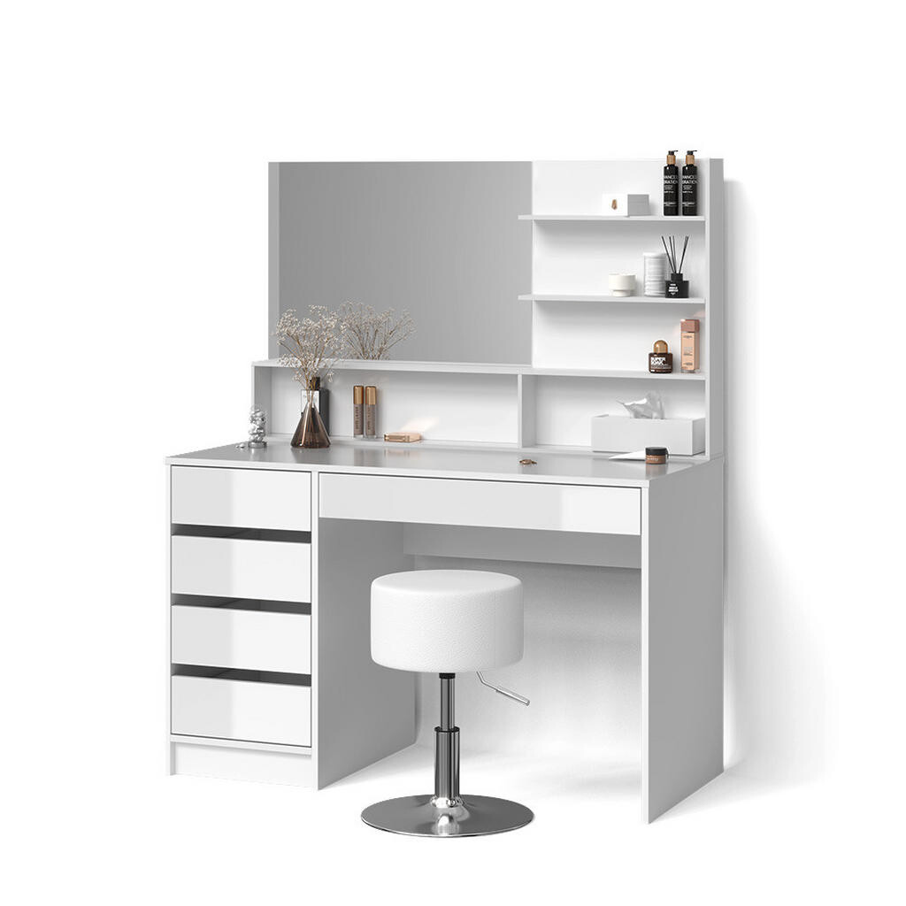Livinity® TOALETNÍ STOLEK Imola Bílá 145 cm se stoličkou