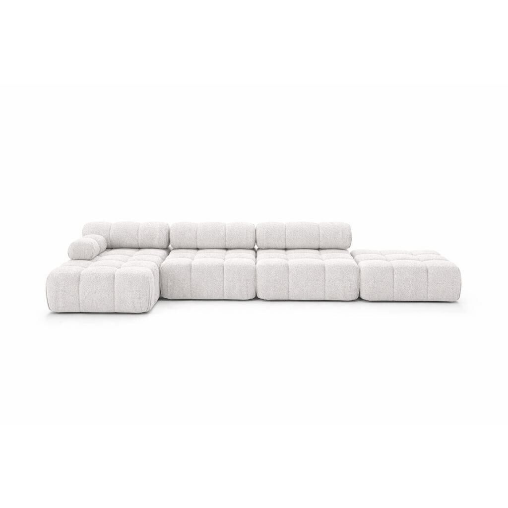 Kaiser Möbel ROHOVÁ SEDAČKA ve tvaru L XL, tkanina Bouclé Abriamo, Ecru, Levá strana, Selia L XL
