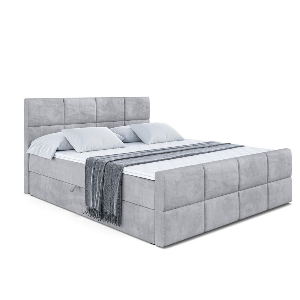 ALTDECOR AMERICKÁ postel ARDENI-Z – 140 × 200 cm – H3 – světle šedá
