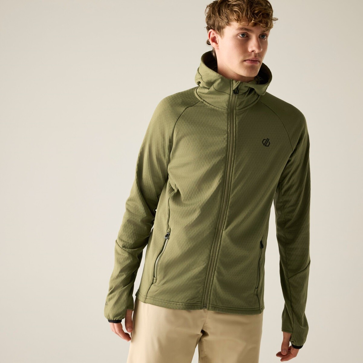 Pánská funkční mikina dare2b venture stretch khaki m