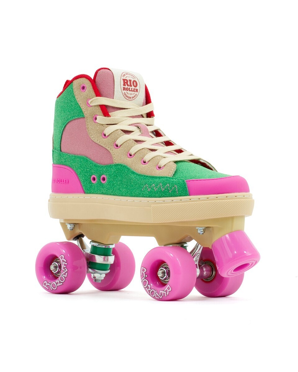 Rio - Roller Beats Pink/Green - trekové brusle Velikost (brusle): 35.5