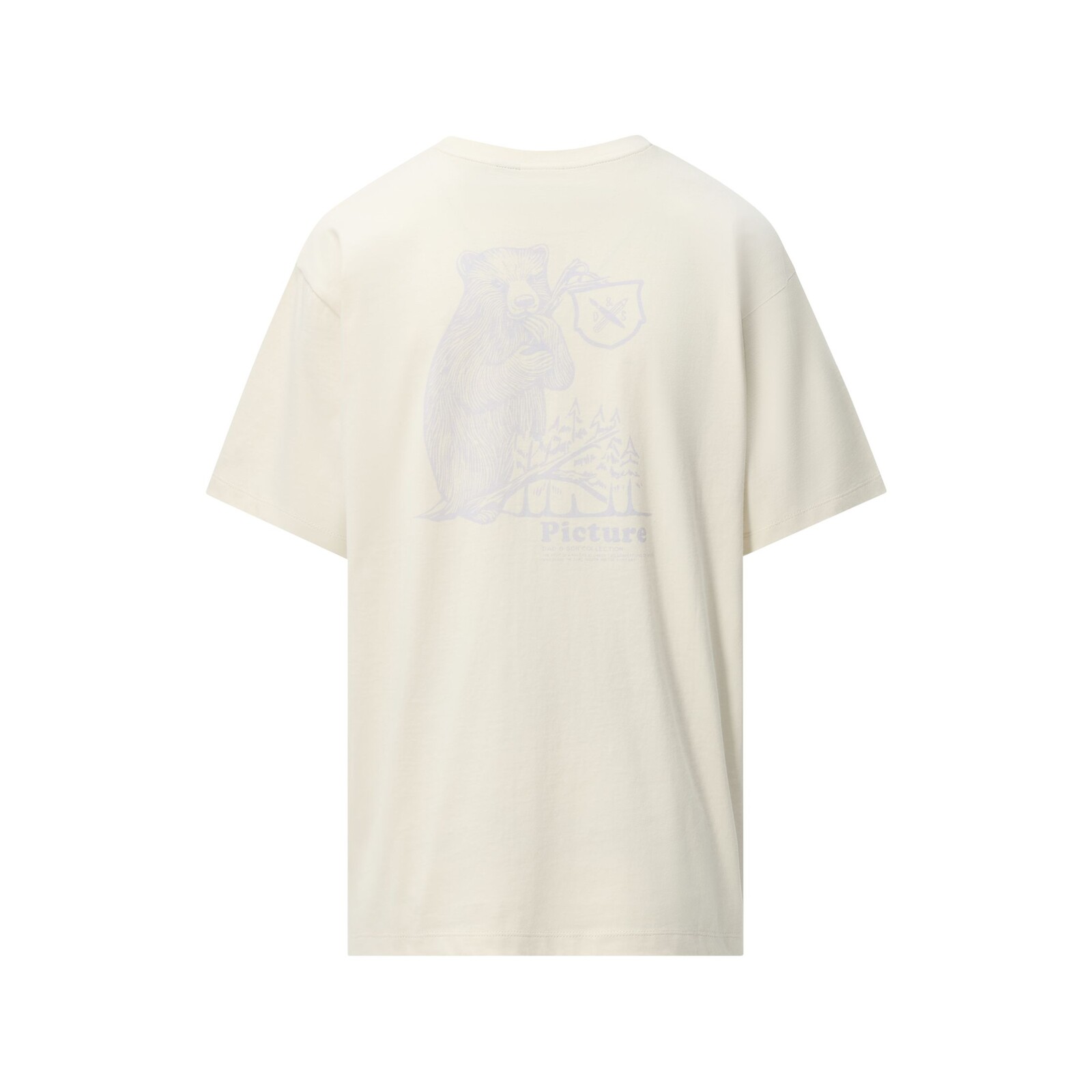 PICTURE W D&S Grizzly S/S, Natural White velikost: M