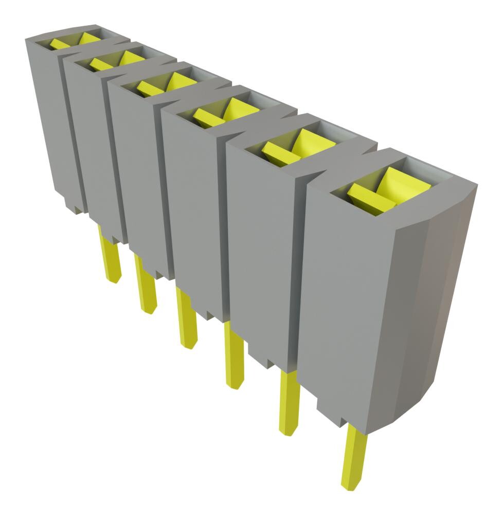 Samtec, Inc. Ssa-106-S-G Receptacle, 2.54Mm, Pcb, 6Way