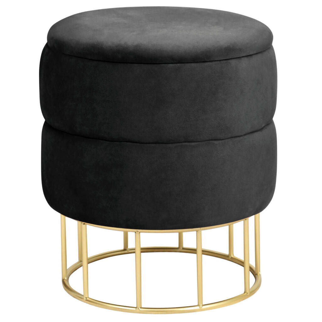 RAUMHIRSCH FURNITURE ČALOUNĚNÁ STOLIČKA Černá 37/42/37