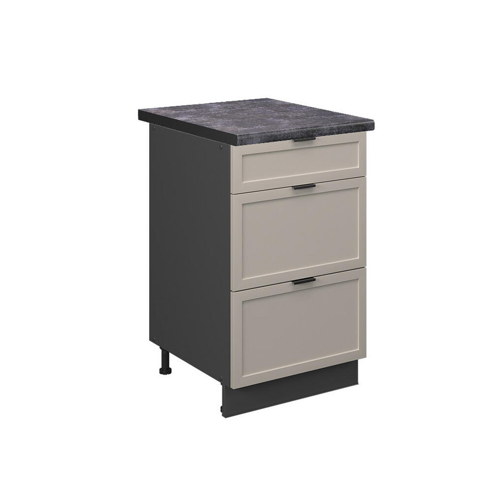 Vicco SPODNÍ SKŘÍŇKA KUCHYŇSKÉ LINKY Fame-Line, GreyBeige/Antracit, 50 cm, PD Antracit
