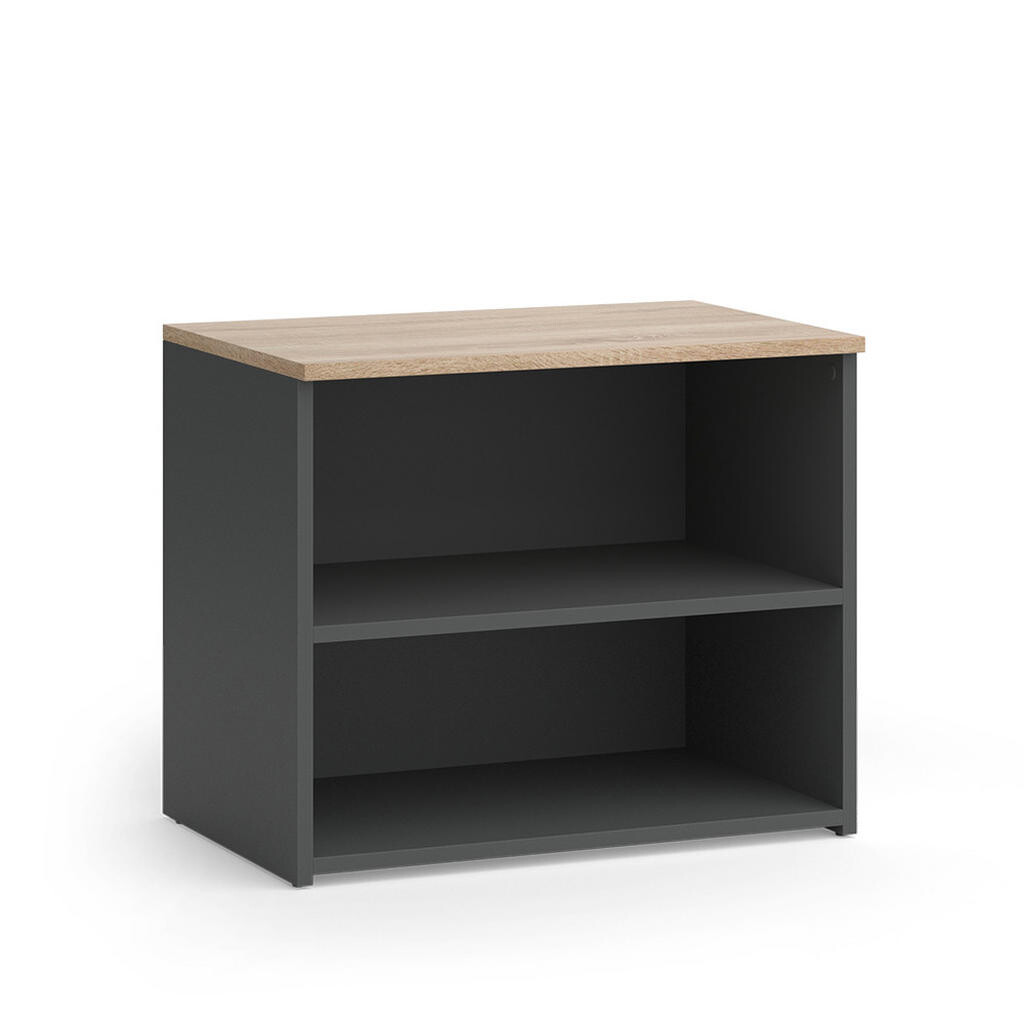 Vicco NÍZKÝ NÁBYTEK POD TELEVIZI Wido Anthracite/Sonoma 60 x 50 cm se 2 přihrádkami