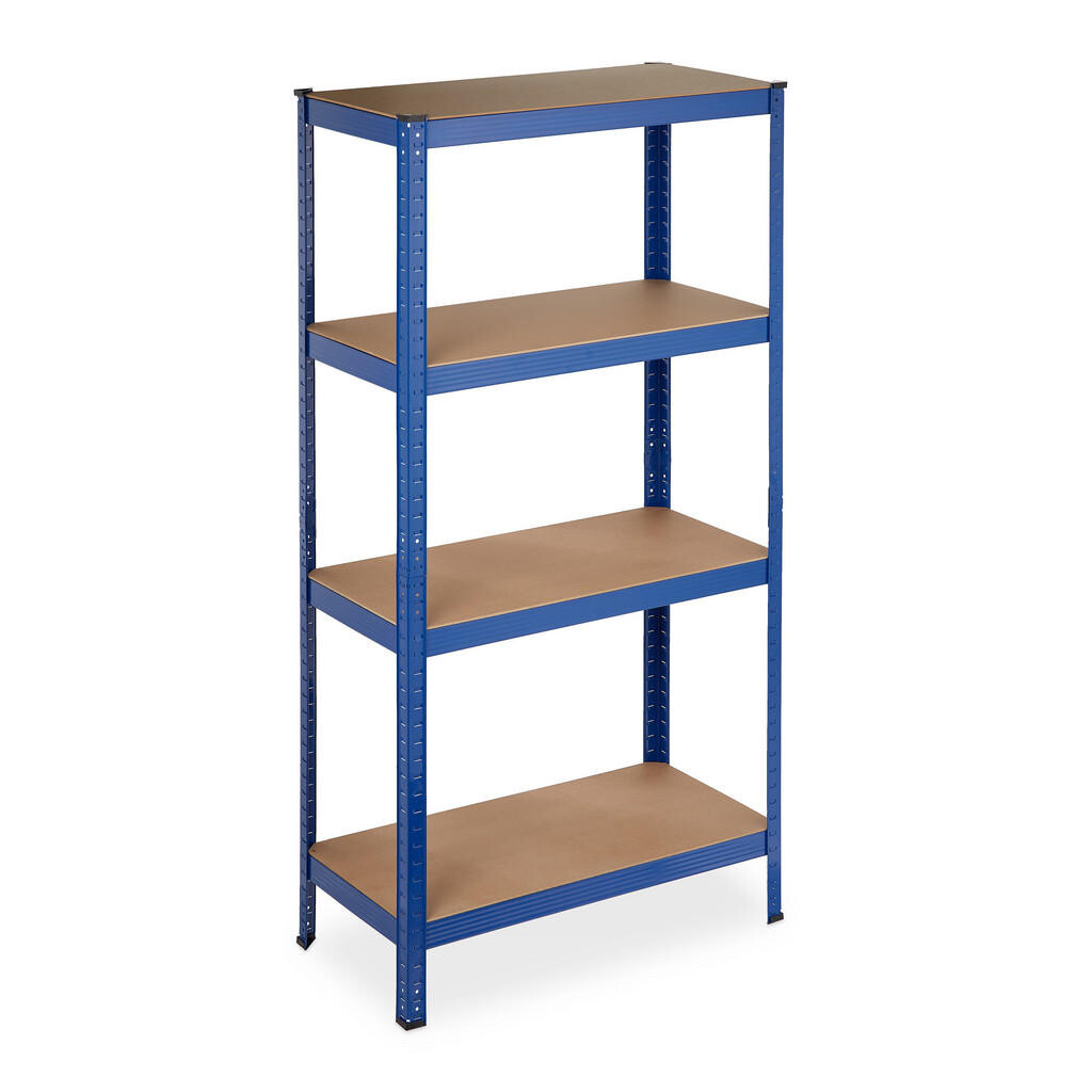 Relaxdays REGÁL Modrý ocel MDF 4 police 280 kg