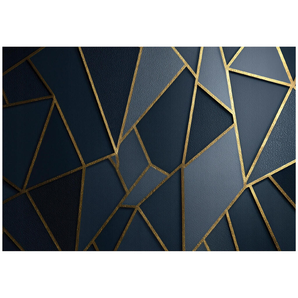 Wallarena ABSTRAKTNÍ geometrická fototapeta modrá 150x105 cm