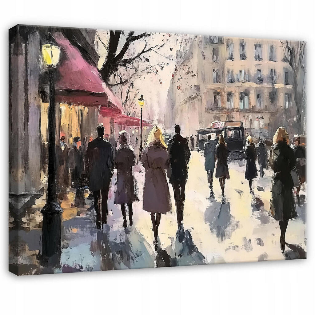 Wallarena OBRAZY Abstraktní město Akvarel Moderní 100x70