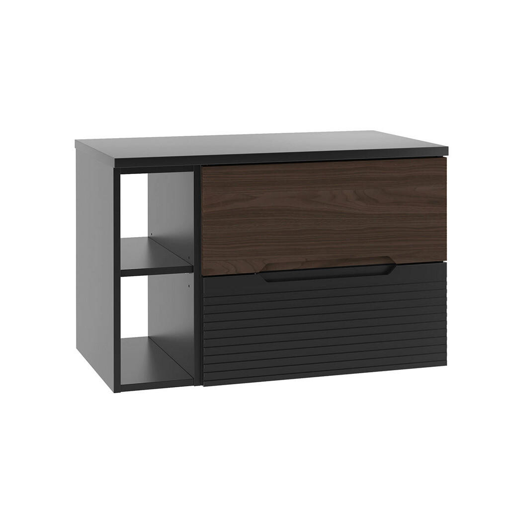 Petits-meubles SKŘÍŇKA POD UMYVADLO 80.6cm Sylla Černá a dřevěná