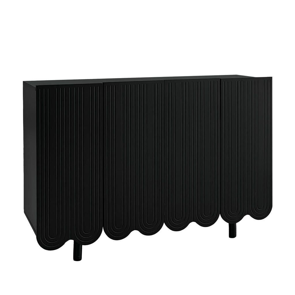 Urban Meuble SIDEBOARD s kovovými nožičkami a drážkovaným designem