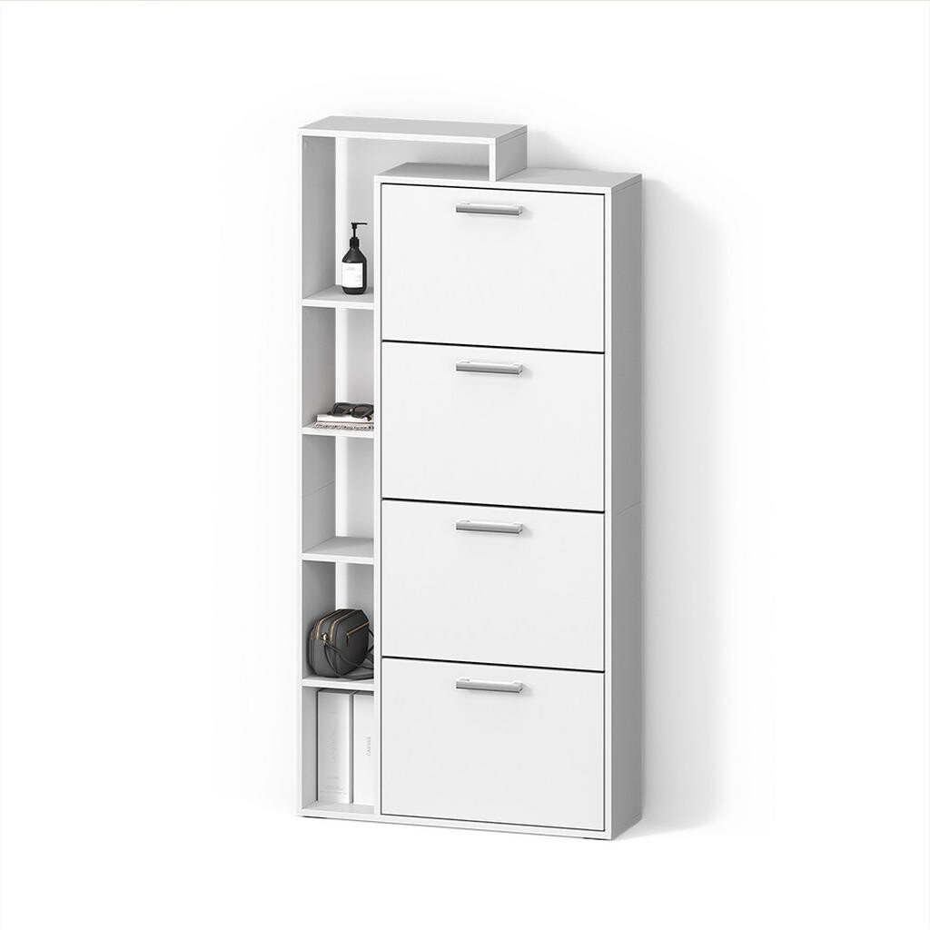 Livinity® BOTNÍK Ortello Bílá 80 x 166.1 cm se 4 přihrádkami