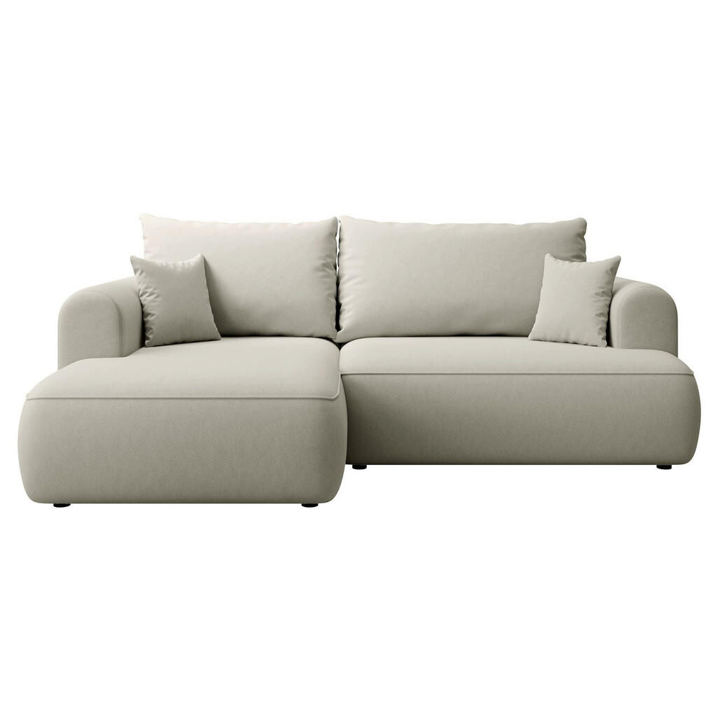 Selsey ROHOVÁ ROZKLÁDACÍ POHOVKA Ovo Mini světle béžová, se sametovým potahem Easy Clean