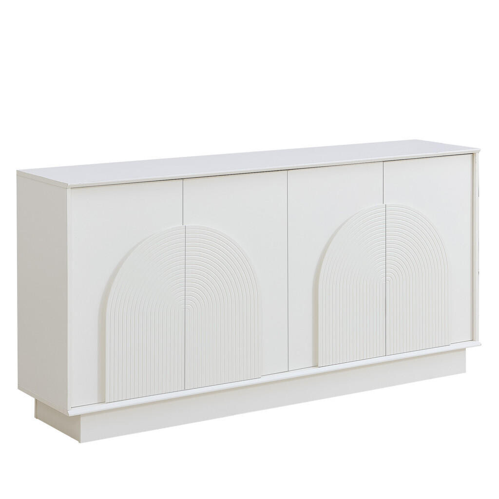 Urban Meuble SIDEBOARD 4 dvířka s klenutými panely, MDF, matný povrch