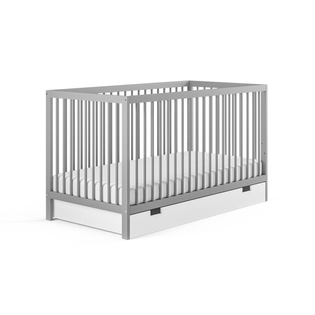 Kids Collective DĚTSKÁ postel se zásuvkou 60x120 cm v šedé barvě