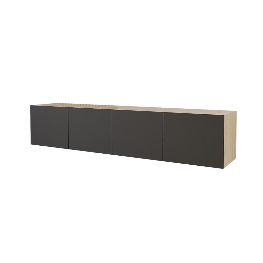 ALTDECOR NÍZKÁ komoda ELIO-W 2x100x40x40 cm – Artisan / černá