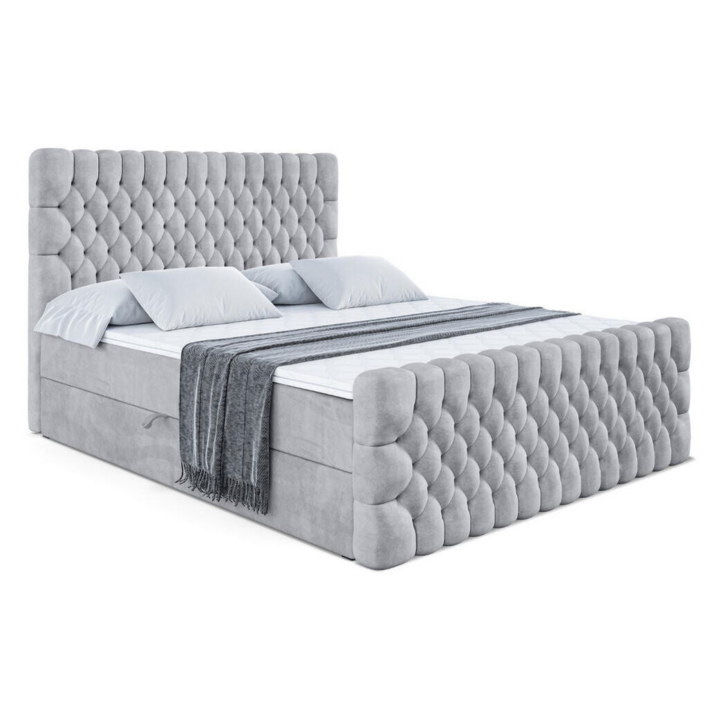 ALTDECOR AMERICKÁ postel SERENE-Z – 120 x 200 – H4 – světle šedá