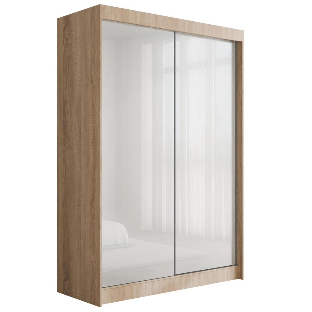 ALTDECOR ŠATNÍ SKŘÍŇ PEKA – 120 cm – Sonoma dub | bílá