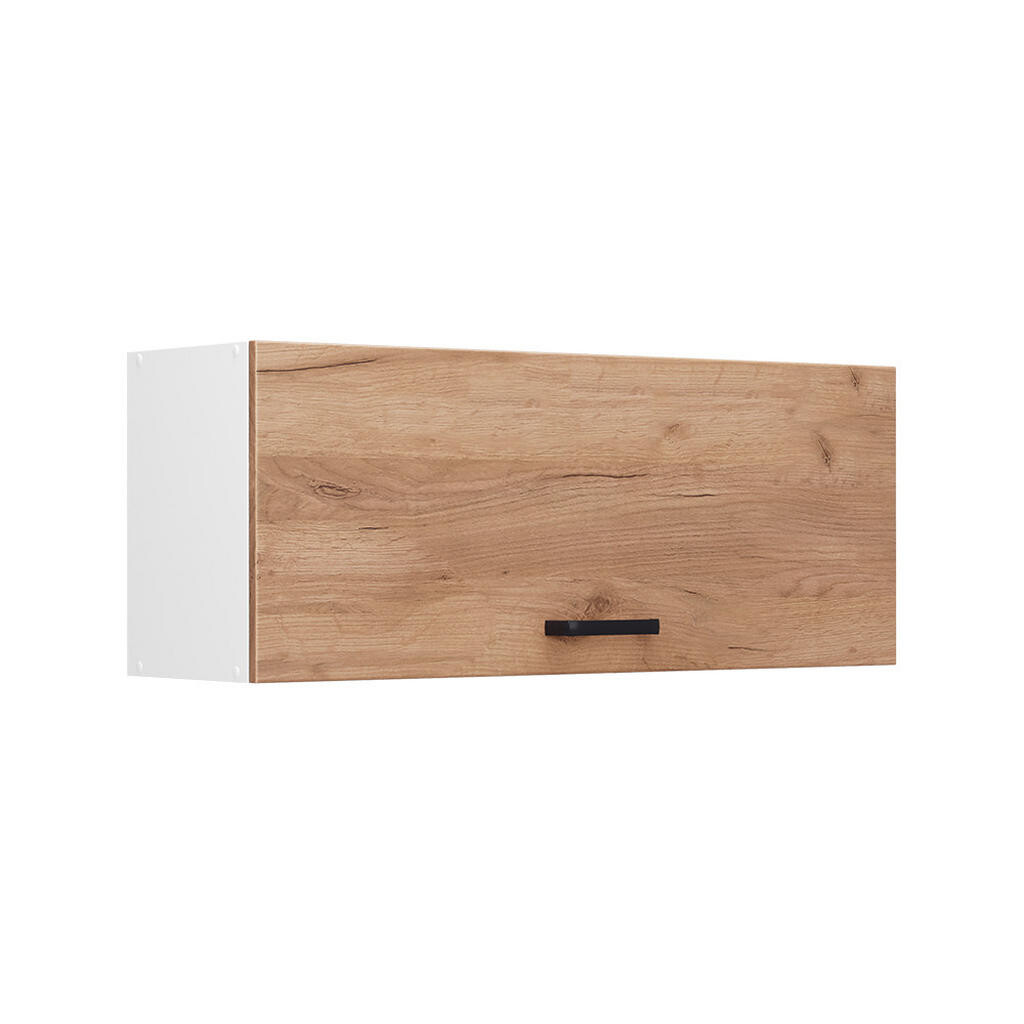 Vicco VĚŠÁK NA STĚNU R-Line, Zlatý mocný dub/Bílá, 100 cm Plochý