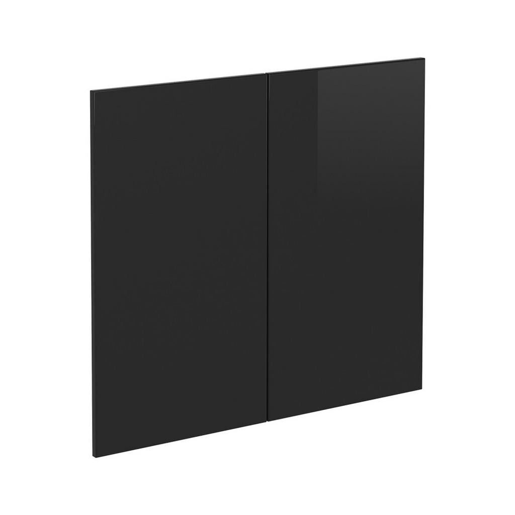 Vicco KUCHYŇSKÁ DVÍŘKA R-Line Černý vysoký lesk 79.2 x 71.3 cm nábytková čela pro skříňku pod dřez
