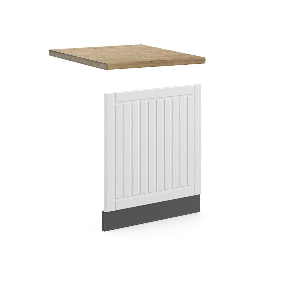 Vicco PŘEDNÍ PANEL Fame-Line Bílý venkovský dům 60 cm , PD Dub
