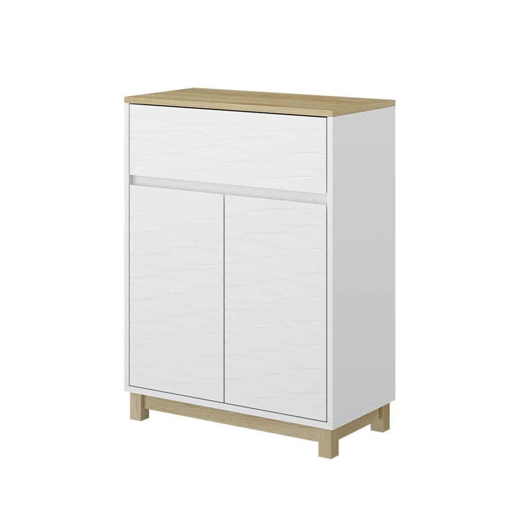 Vicco MIDI SKŘÍŇKY Livia Bílá 60 x 80 cm se zásuvkou