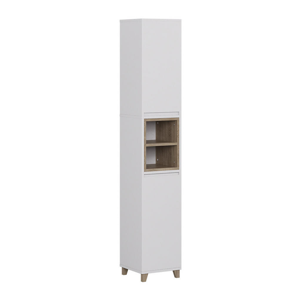 Vicco KOUPELNOVÁ SKŘÍŇKA Elnor Bílá/dub 30 x 170 cm se 2 dveřmi