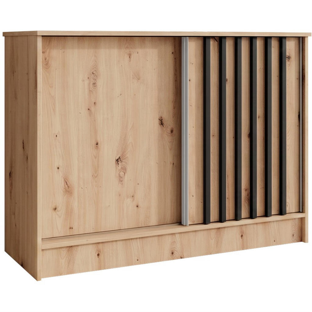 Beautysofa KOMODA Horizon se 2 posuvnými dveřmi, dub Artisan, 100 cm