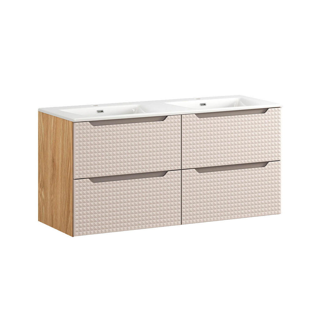 Petits-meubles DVOJUMYVADLO 121cm Mallory Béžová a dřevo
