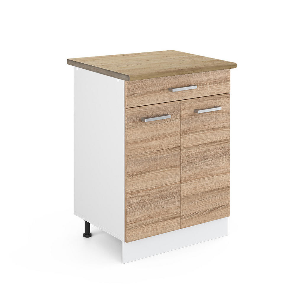 Vicco SPODNÍ SKŘÍŇKA KUCHYŇSKÉ LINKY R-Line Sonoma 60 cm se zásuvkou, PD Dub