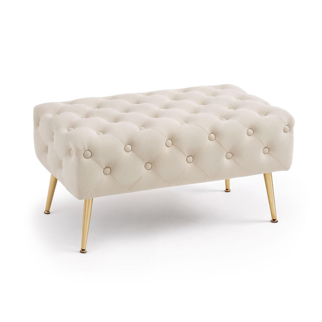 RAUMHIRSCH FURNITURE ČALOUNĚNÁ LAVIČKA s potahem v barvě béžové 42/41/42