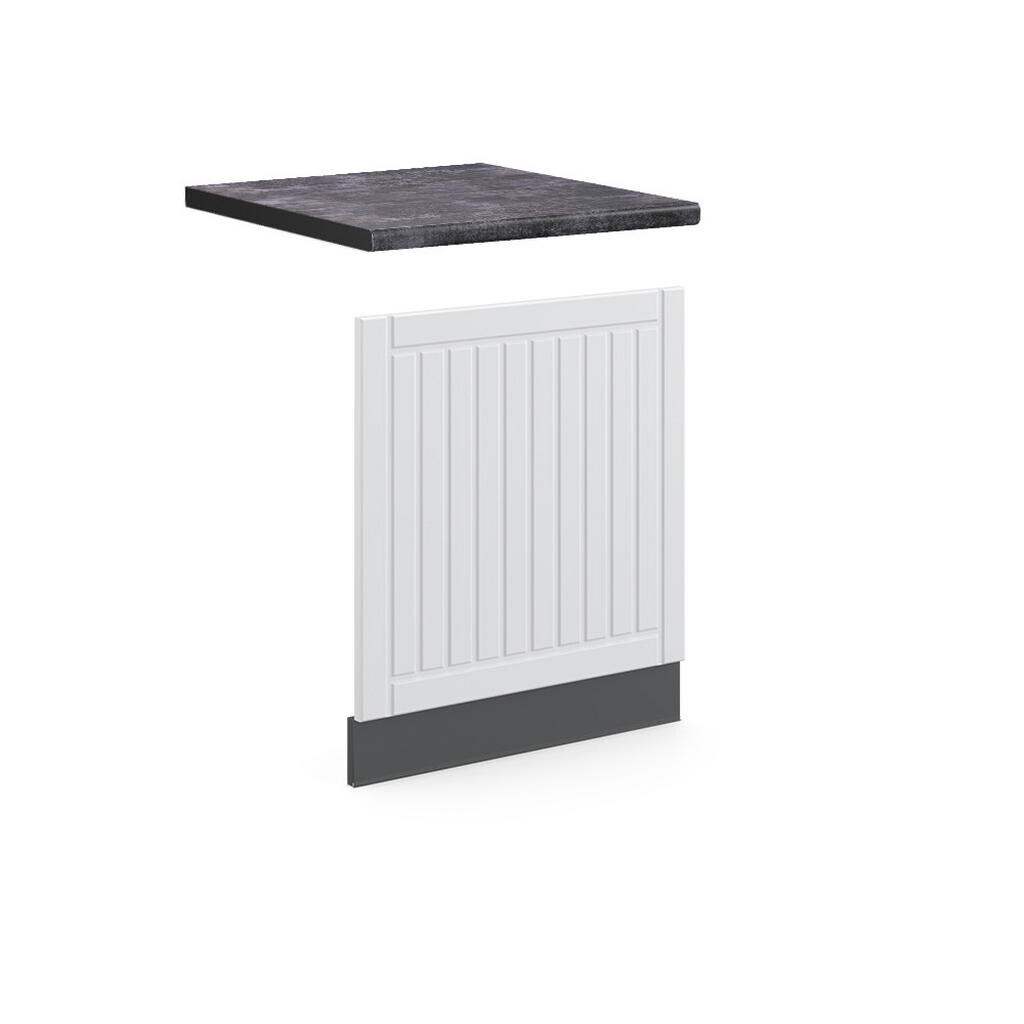 Vicco PŘEDNÍ PANEL Fame-Line Bílý venkovský dům 60 cm , PD Antracit