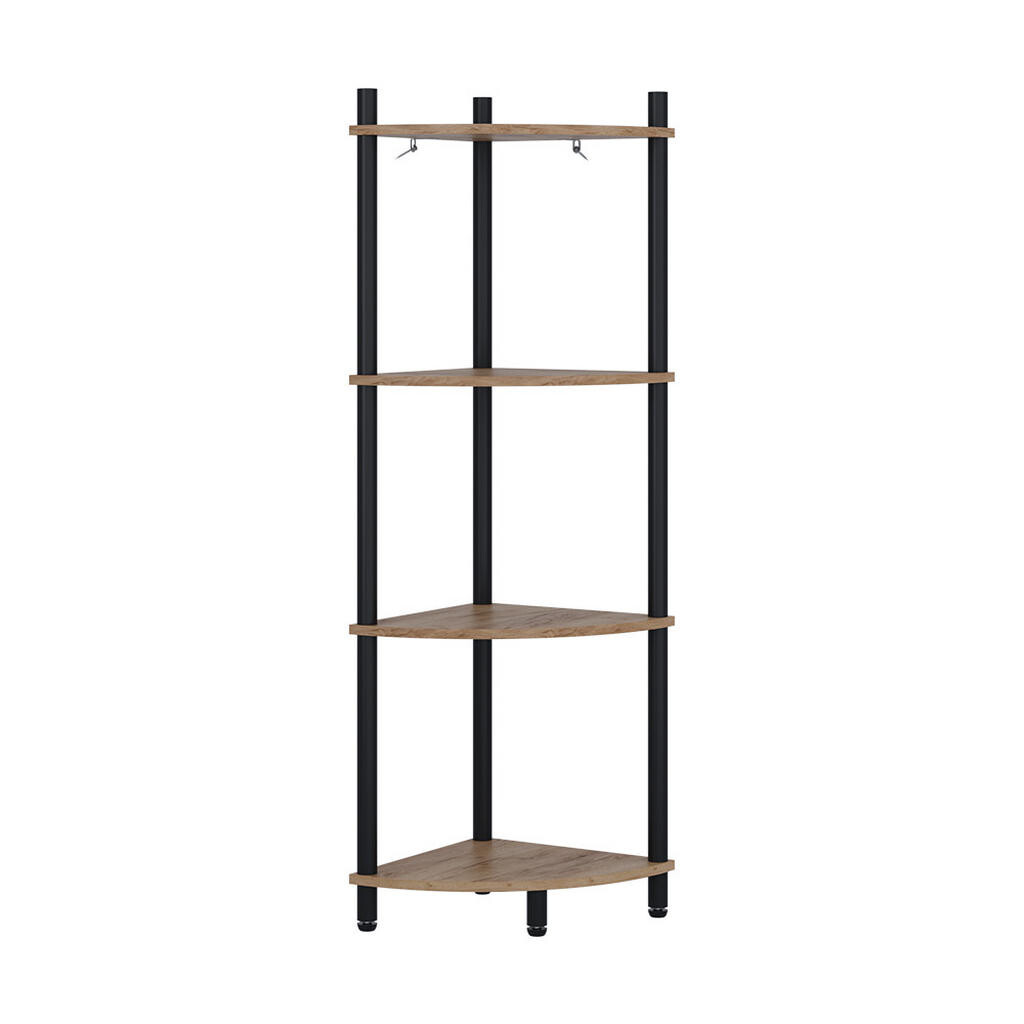 Vicco ROHOVÁ POLICE Bivio Zlatý dub power/antracit 29 x 102.5 cm se 4 úložnými prostory