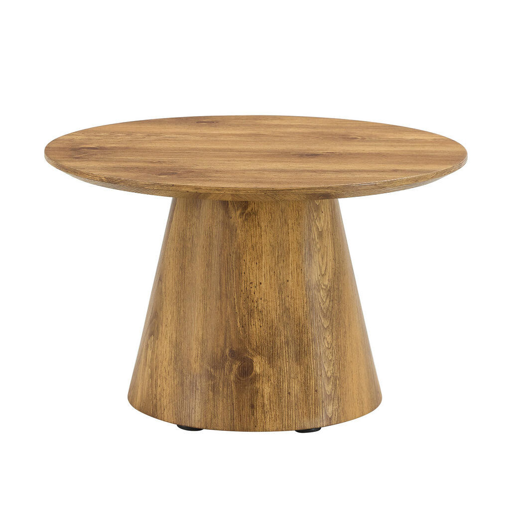 OKWISH KONFERENČNÍ stolek 60/60/35 cm hnědý z MDF s dekorem dřeva