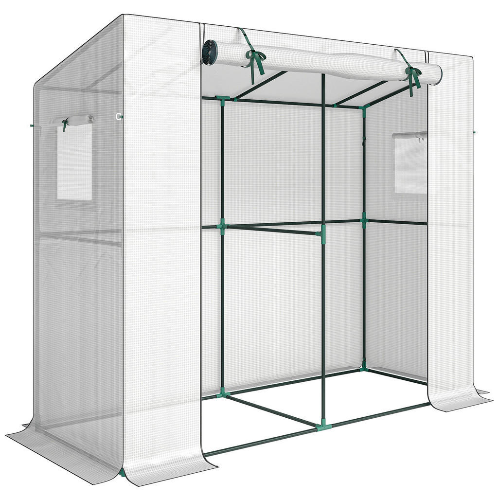 Outsunny SKLENÍK, 200L x 76Š x 170V cm