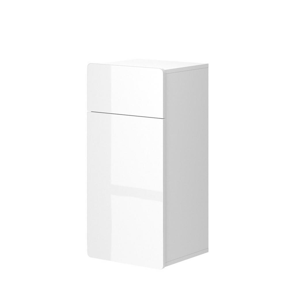 Vicco STŘEDNÍ SKŘÍŇKA Izan Bílá 36.6 x 76.6 cm se zásuvkou a dvířky