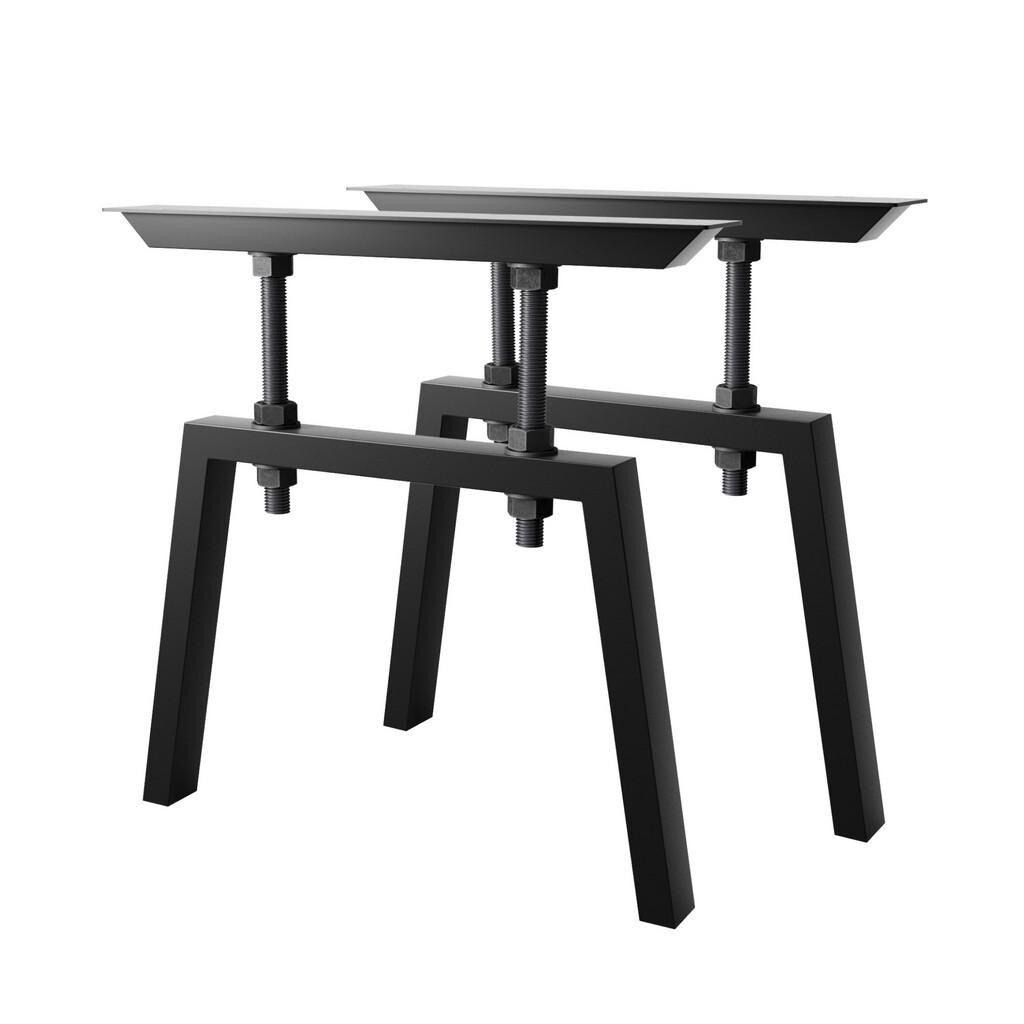 Metalo Pro KOVOVÉ NOHY KE STOLU Thusia Screw sada 2 ks černá 72 cm
