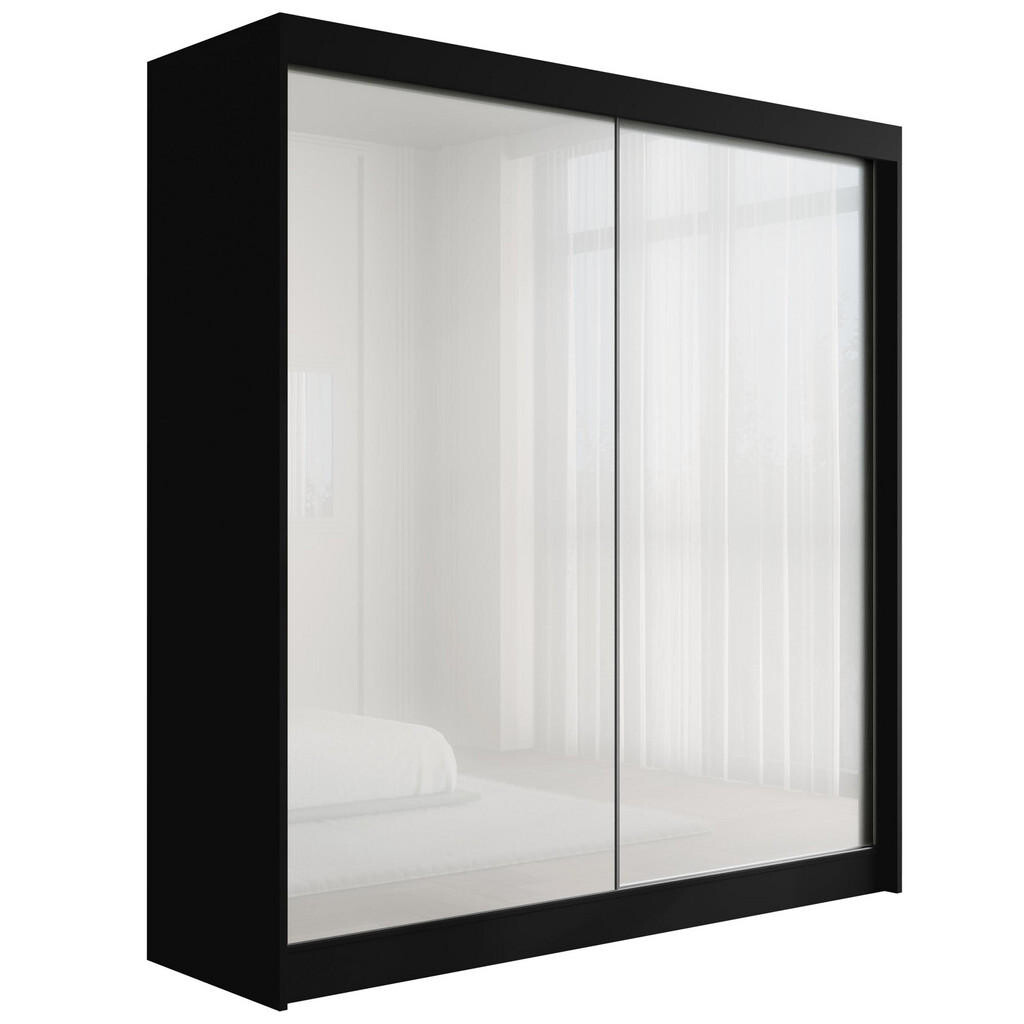 ALTDECOR ŠATNÍ SKŘÍŇ PEKA – 200 cm – černá | bílá