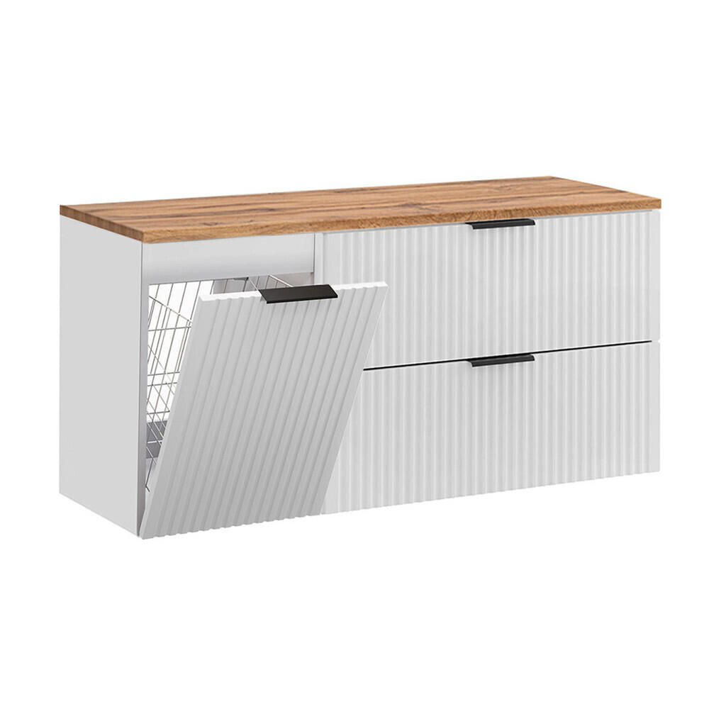 Petits-meubles SKŘÍŇKA POD UMYVADLO 120.8cm Adriel Bílá a dřevo