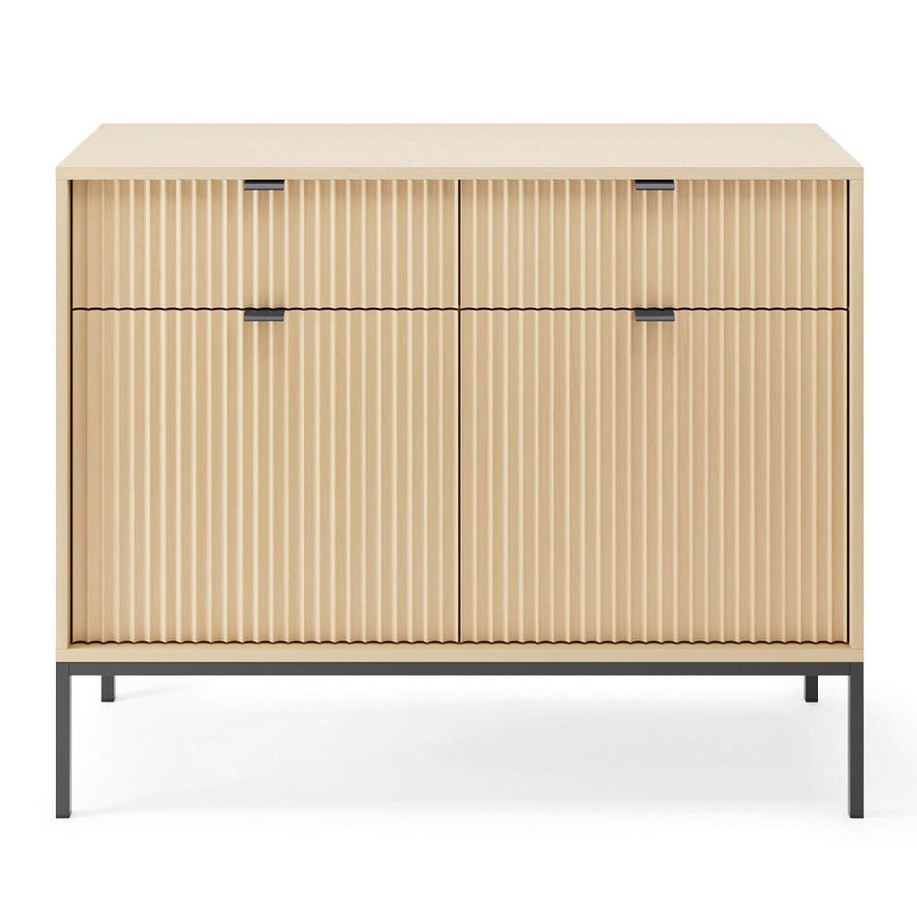 Selsey KOMODA Vellore Dekor dub Vicenza s černou podnoží 104 cm