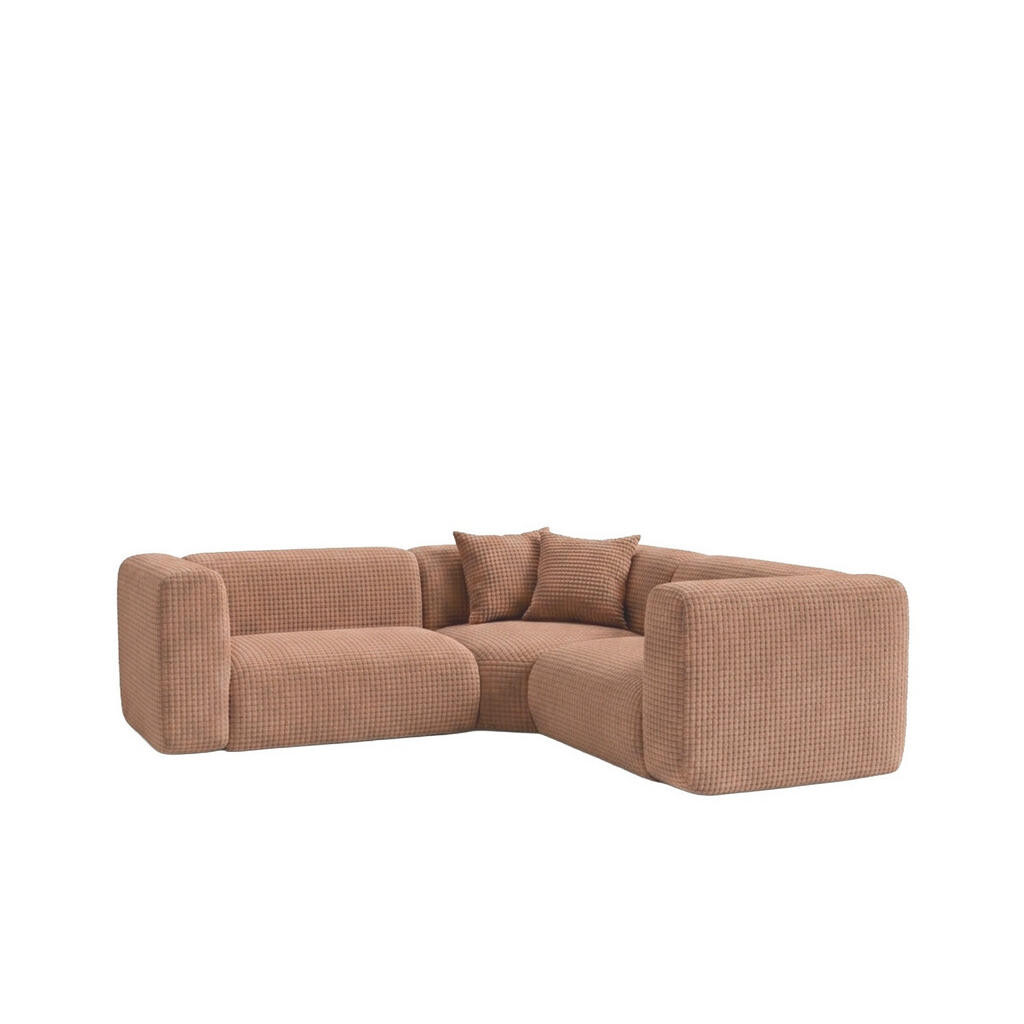 Kaiser Möbel ROHOVÁ SEDAČKA modulární, Corner mini, žinylková látka Cremona, Světle hnědá, GRETA
