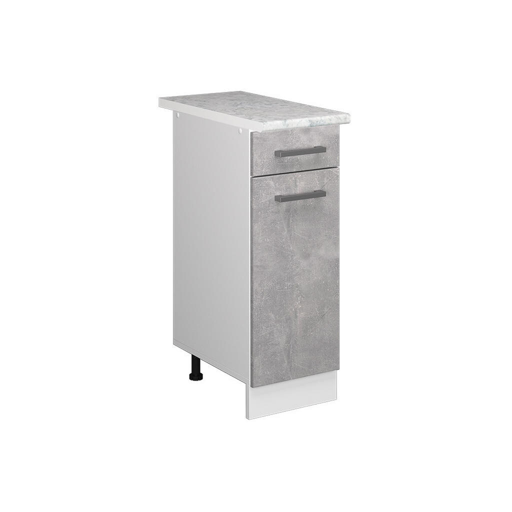 Vicco UNIVERZÁLNÍ ZÁKLADNÍ JEDNOTKA R-Line Beton 30 cm se zásuvkou, s pracovní deskou