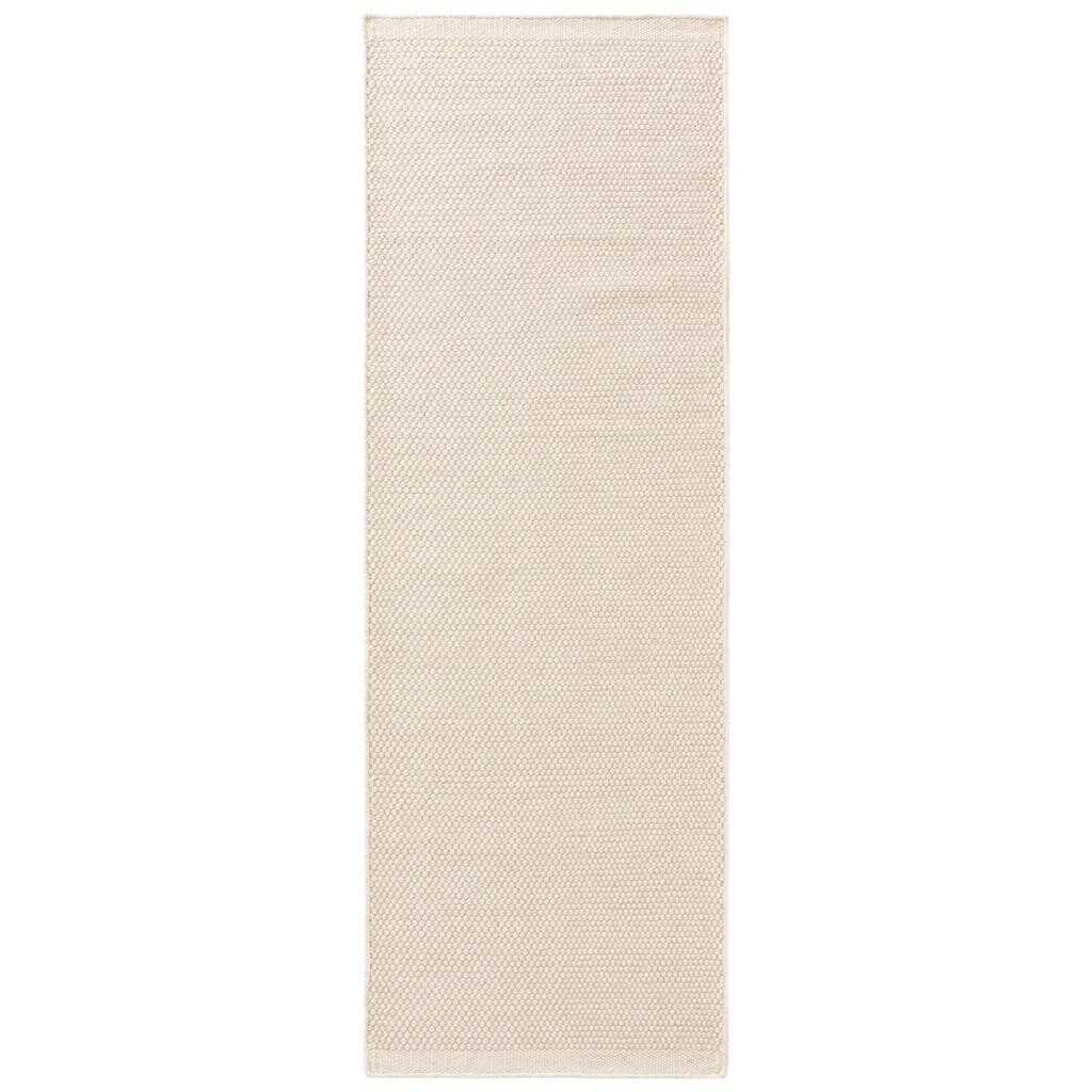 benuta Pure VLNĚNÝ běhoun Rocco Bílá 80x250 cm