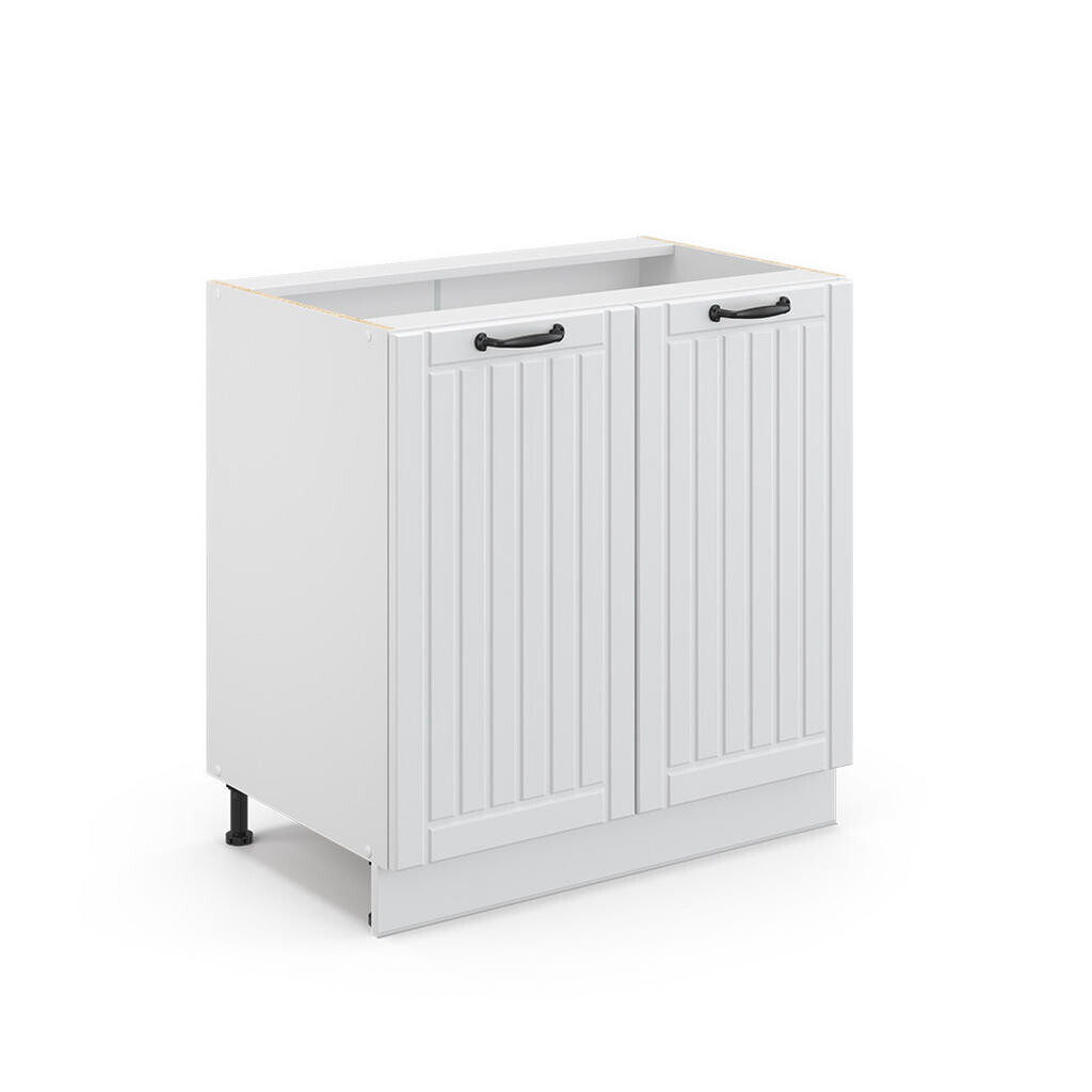 Vicco SPODNÍ SKŘÍŇKA KUCHYŇSKÉ LINKY Fame-Line, Bílý venkovský dům/Bílá, 80 cm bez pracovní desky