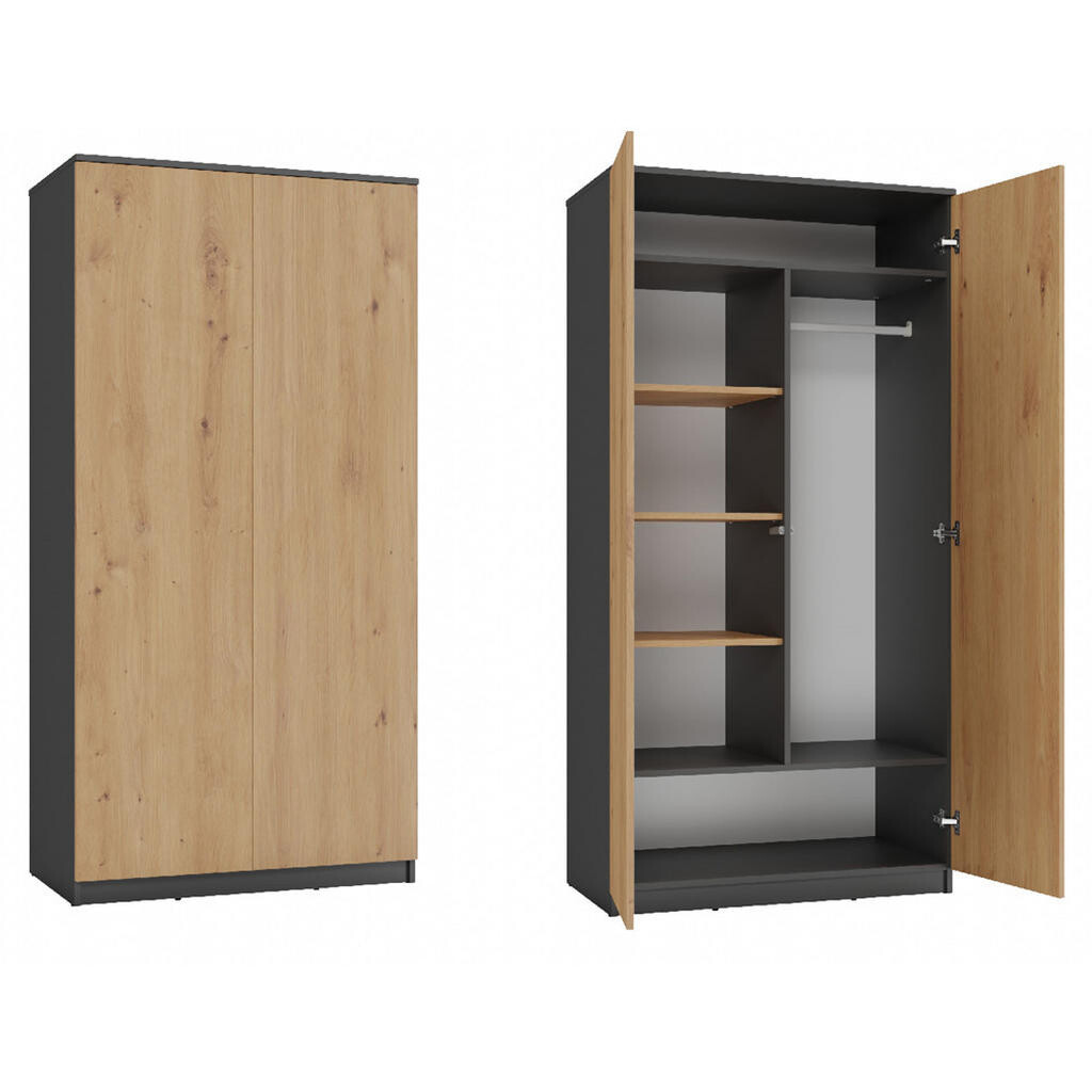 RAUMHIRSCH FURNITURE SKŘÍŇ Anthracit, Artisan 90/180/50