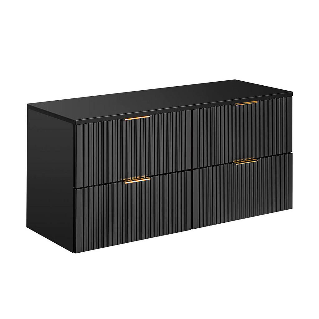 Petits-meubles SKŘÍŇKA POD UMYVADLO 120.8cm Adriel Matná černá